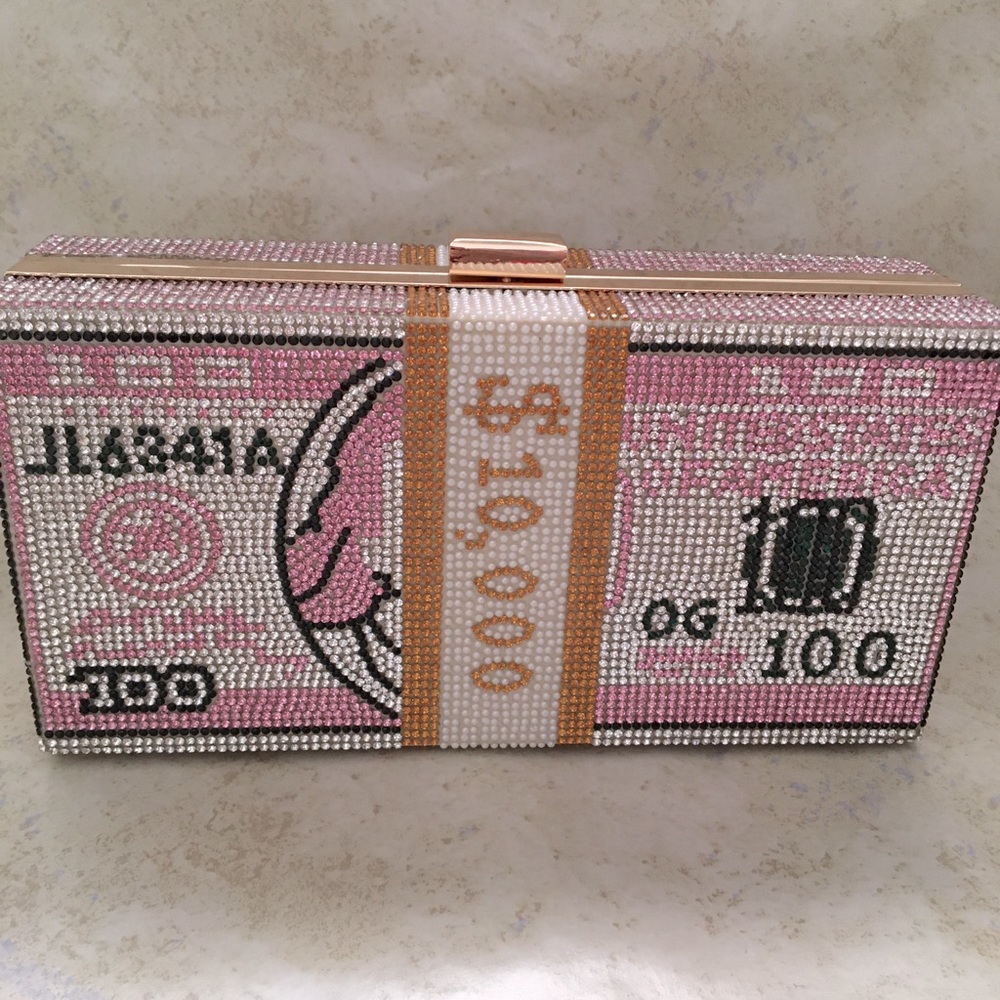 Pink money purse